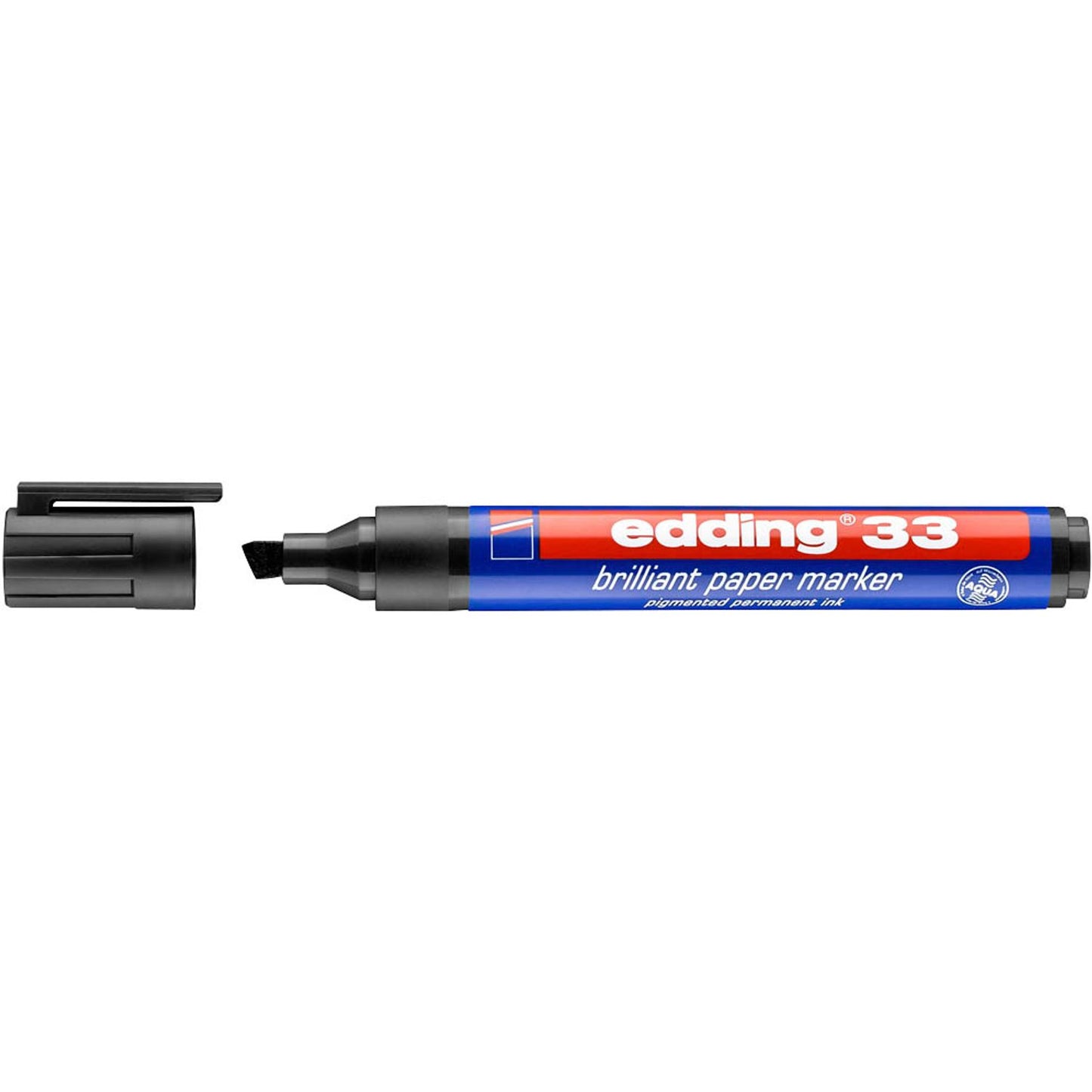 edding Brilliant-Paper-Marker 33 Permanentmarker schwarz 1,0 - 5,0 mm | 4-33001 | 1 Pack = 10 St.
