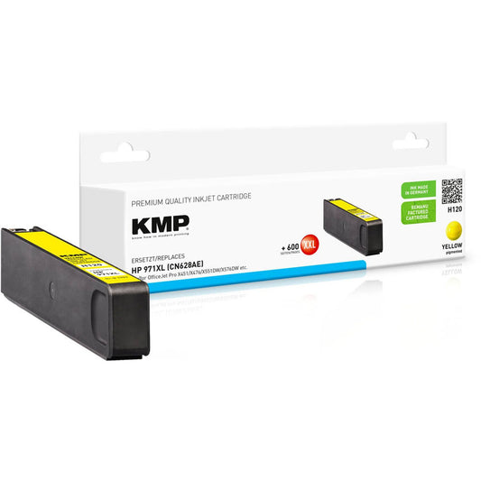KMP H120 gelb Druckerpatrone kompatibel zu HP 971XL (CN628AE) | 1903,4009