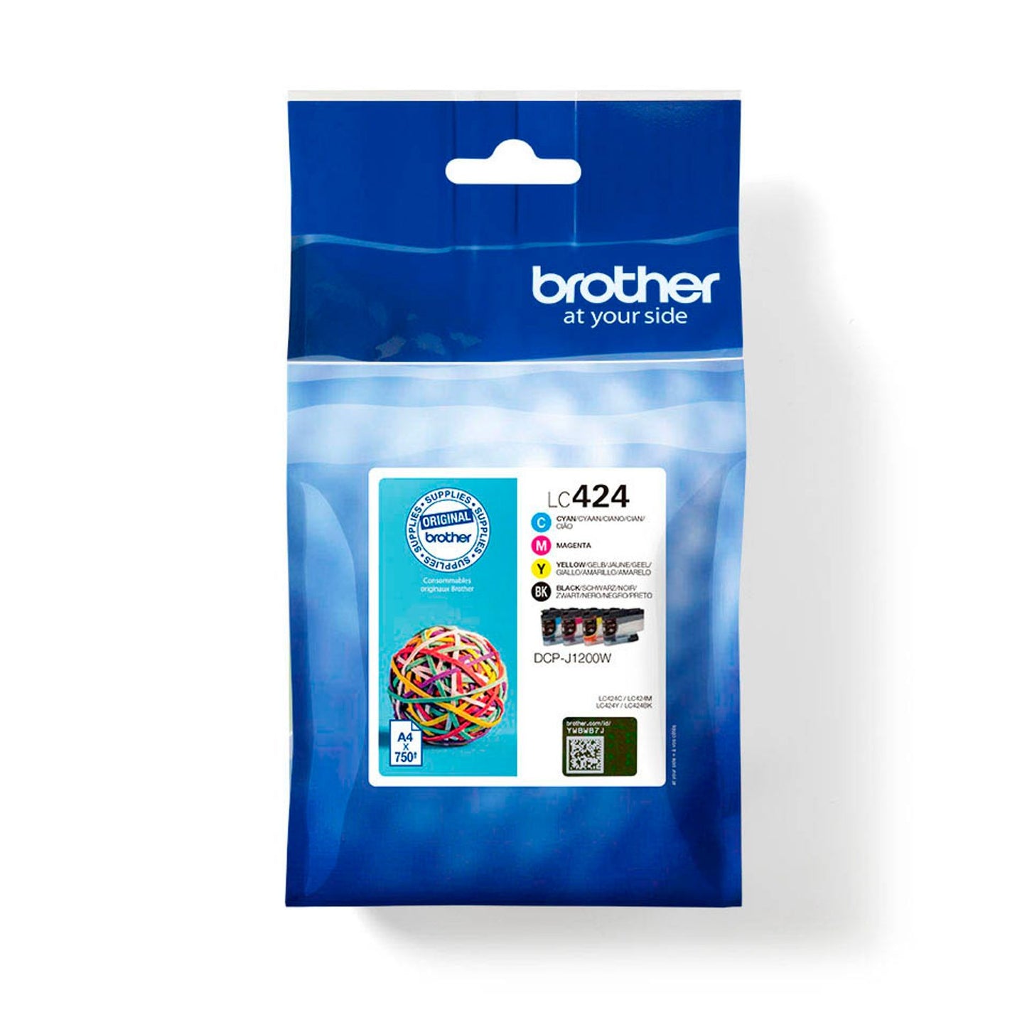 brother LC-424VAL schwarz, cyan, magenta, gelb Druckerpatronen, 4er-Set | LC424VAL | 1 Pack = 4 St.