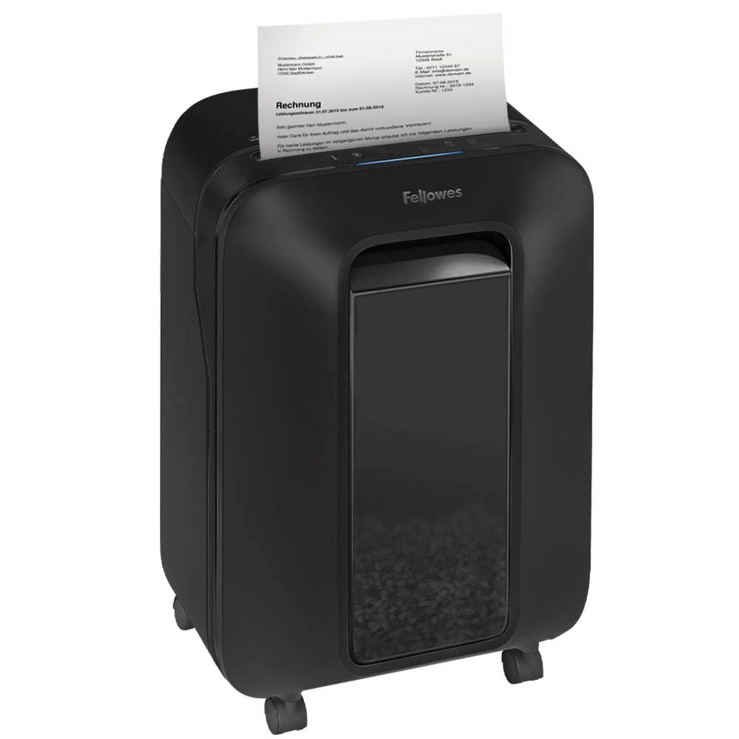 Fellowes AKTION: Powershred LX200 Aktenvernichter mit Partikelschnitt P-4, 4 x 12 mm, bis , schwarz mit CashBack | 5502201
