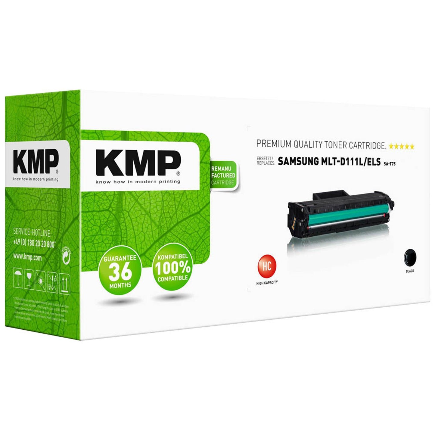 KMP SA-T75 schwarz Toner kompatibel zu SAMSUNG MLT-D111L (SU799A) | 3518,3000