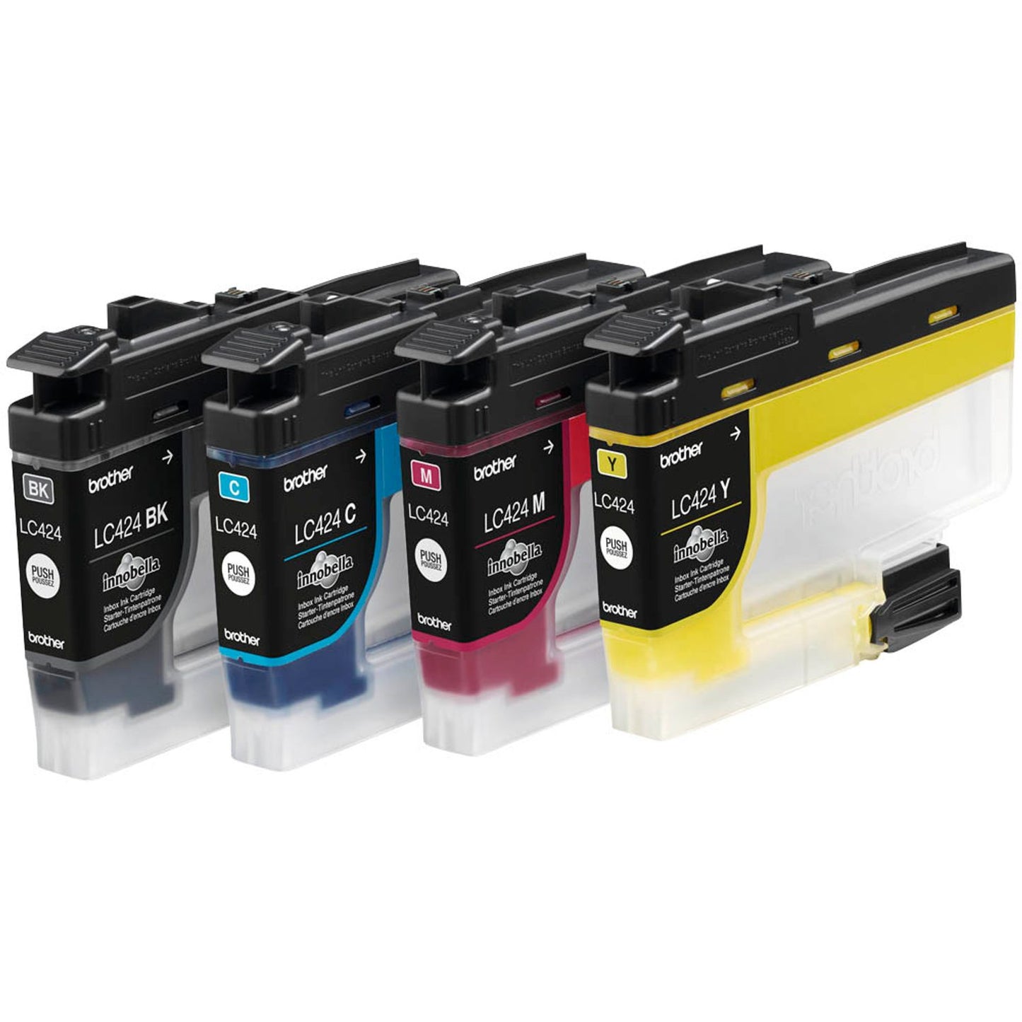 brother LC-424VAL schwarz, cyan, magenta, gelb Druckerpatronen, 4er-Set | LC424VAL | 1 Pack = 4 St.