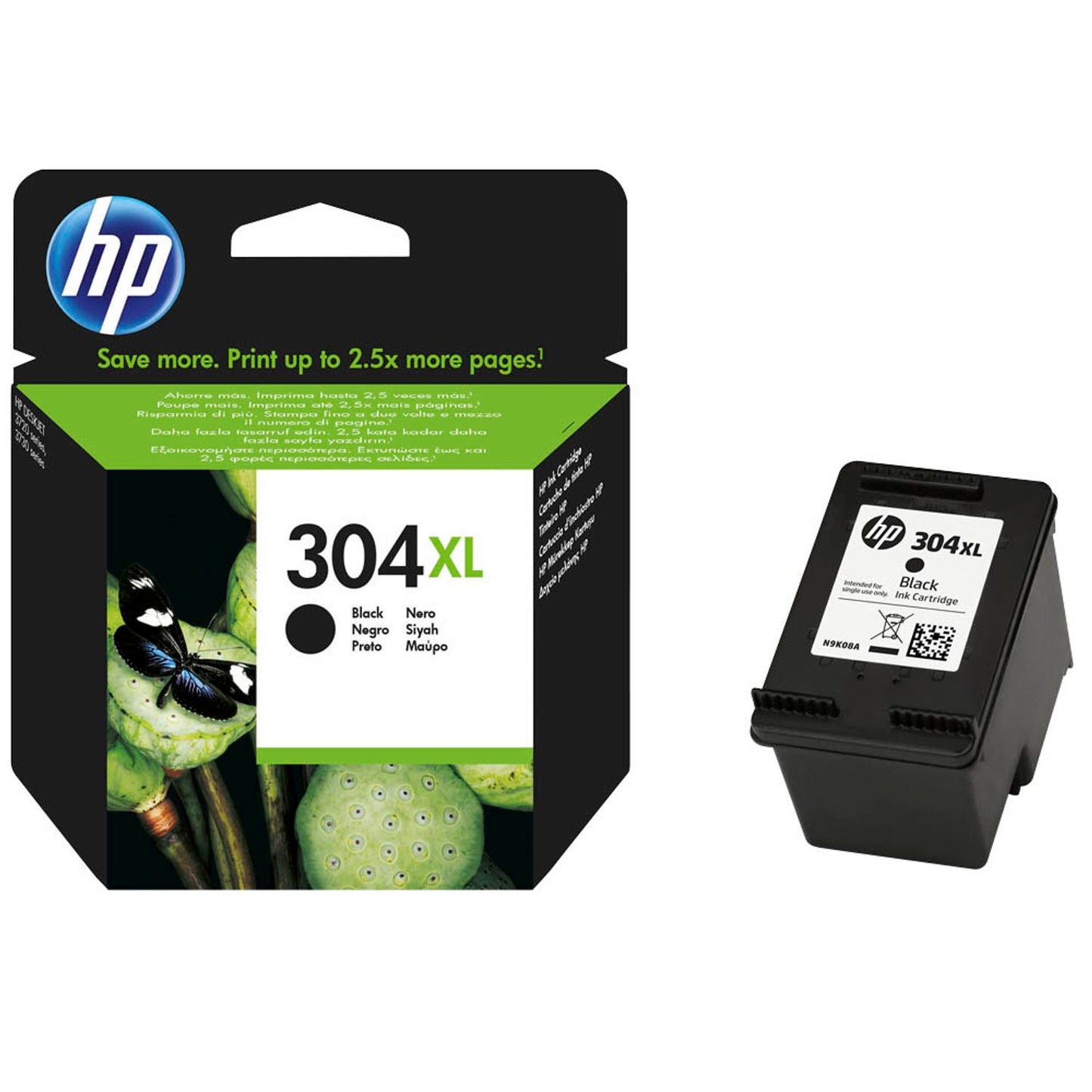 HP 304XL () schwarz Druckerpatrone | N9K08AE