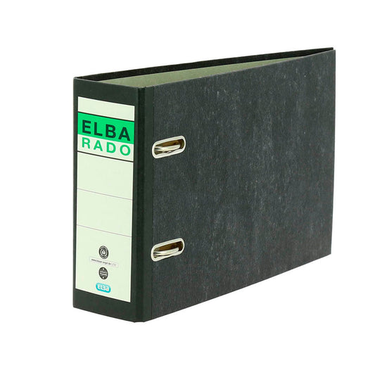 ELBA rado A5 Ordner schwarz marmoriert Karton 7,5 cm DIN A5