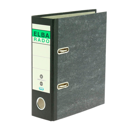 ELBA rado A5 Ordner schwarz marmoriert Karton 7,5 cm DIN A5