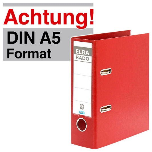 ELBA A5 Hochformat  Ordner Kunststoff 7,5 cm DIN A5 hoch