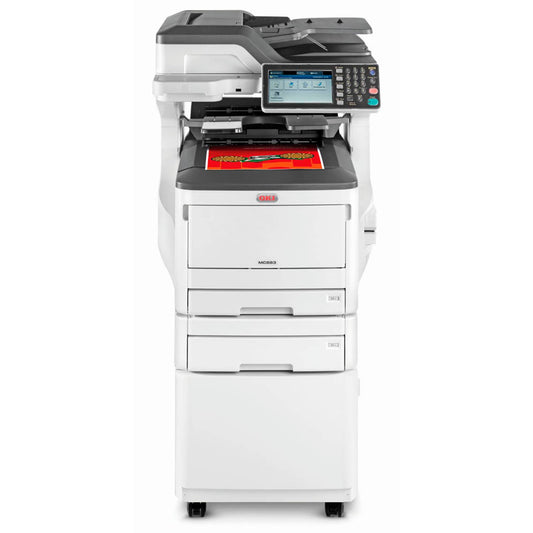 OKI MC883dnct 4 in 1 Farblaser-Multifunktionsdrucker weiß | 9006108