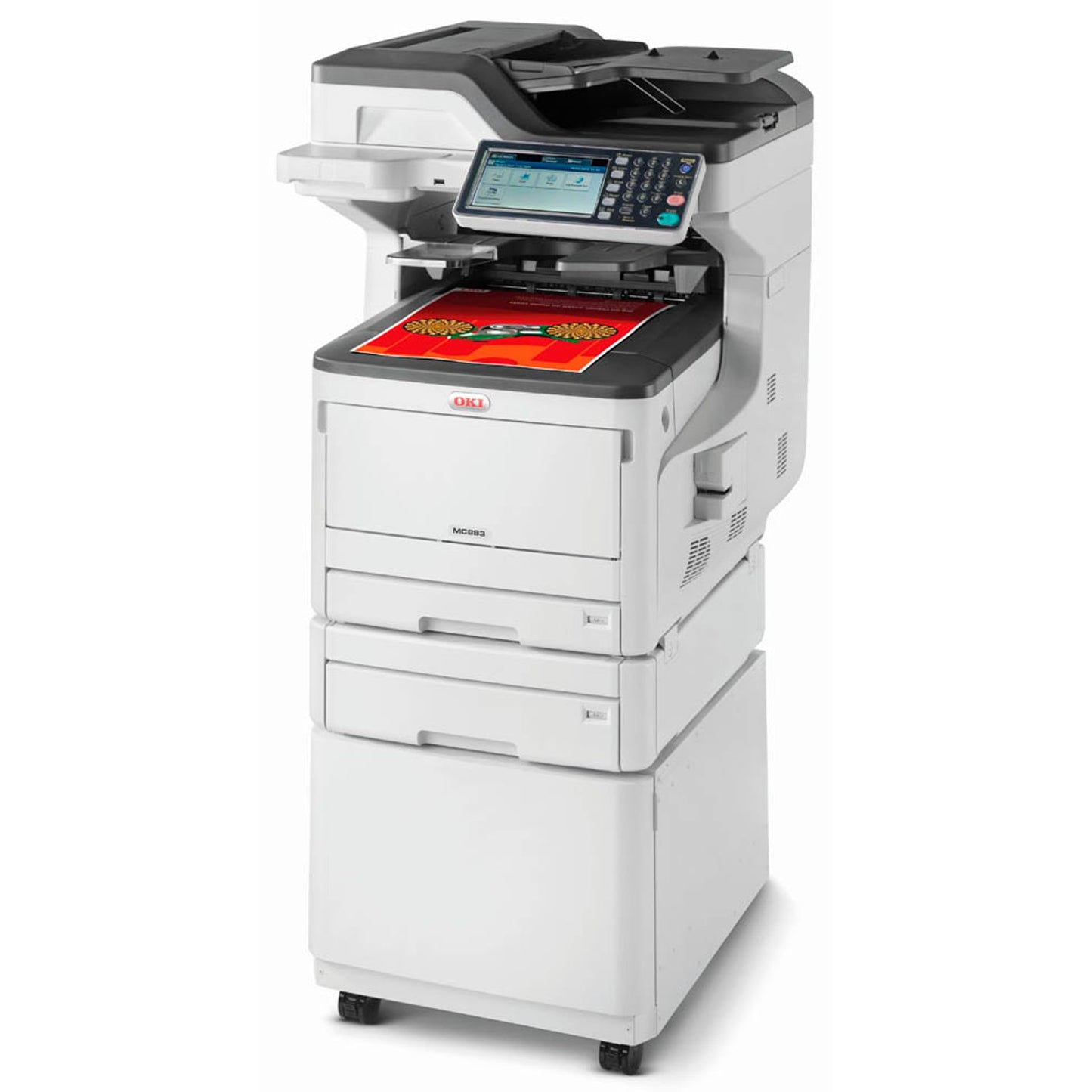 OKI MC883dnct 4 in 1 Farblaser-Multifunktionsdrucker weiß | 9006108