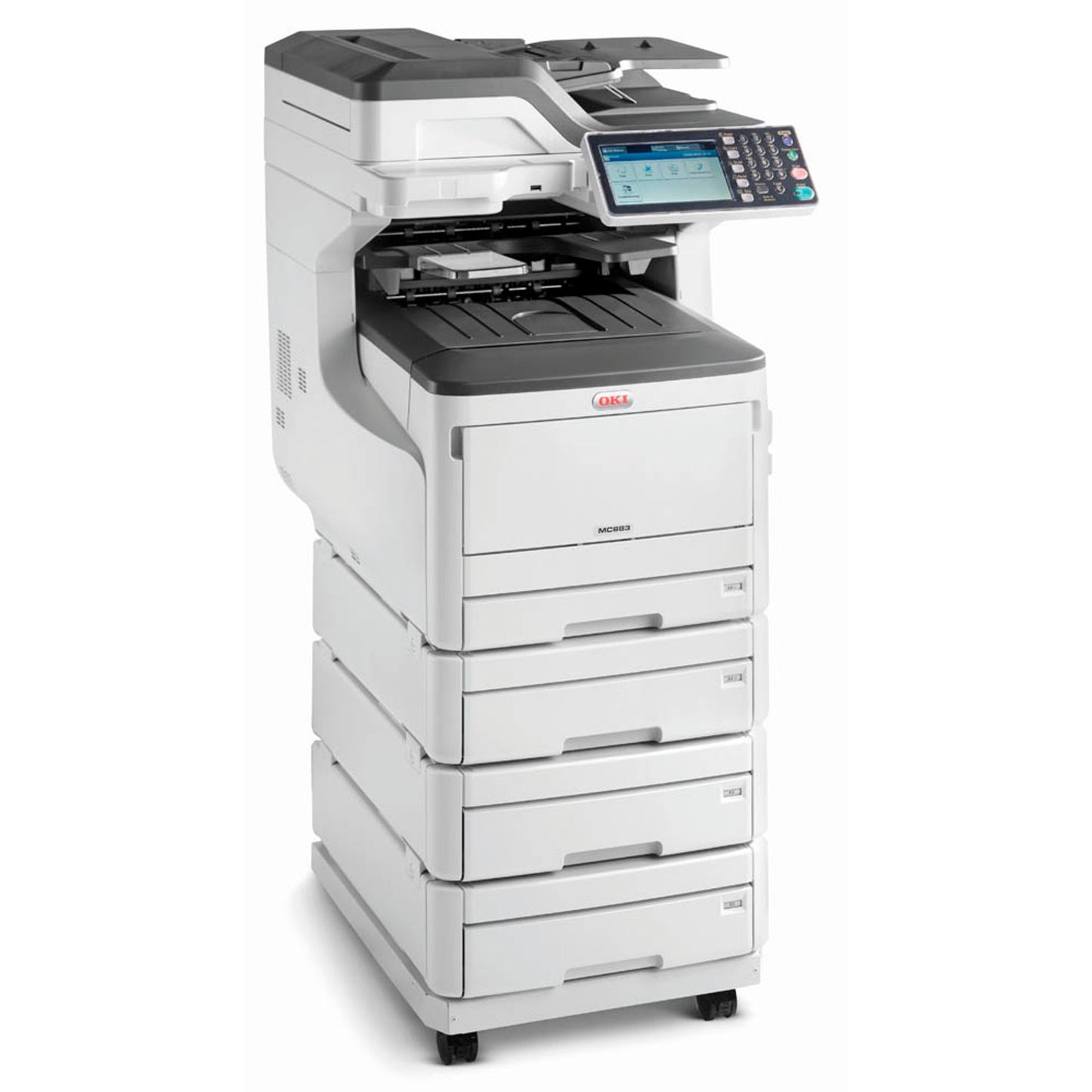 OKI MC883dnv 4 in 1 Farblaser-Multifunktionsdrucker weiß | 9006109
