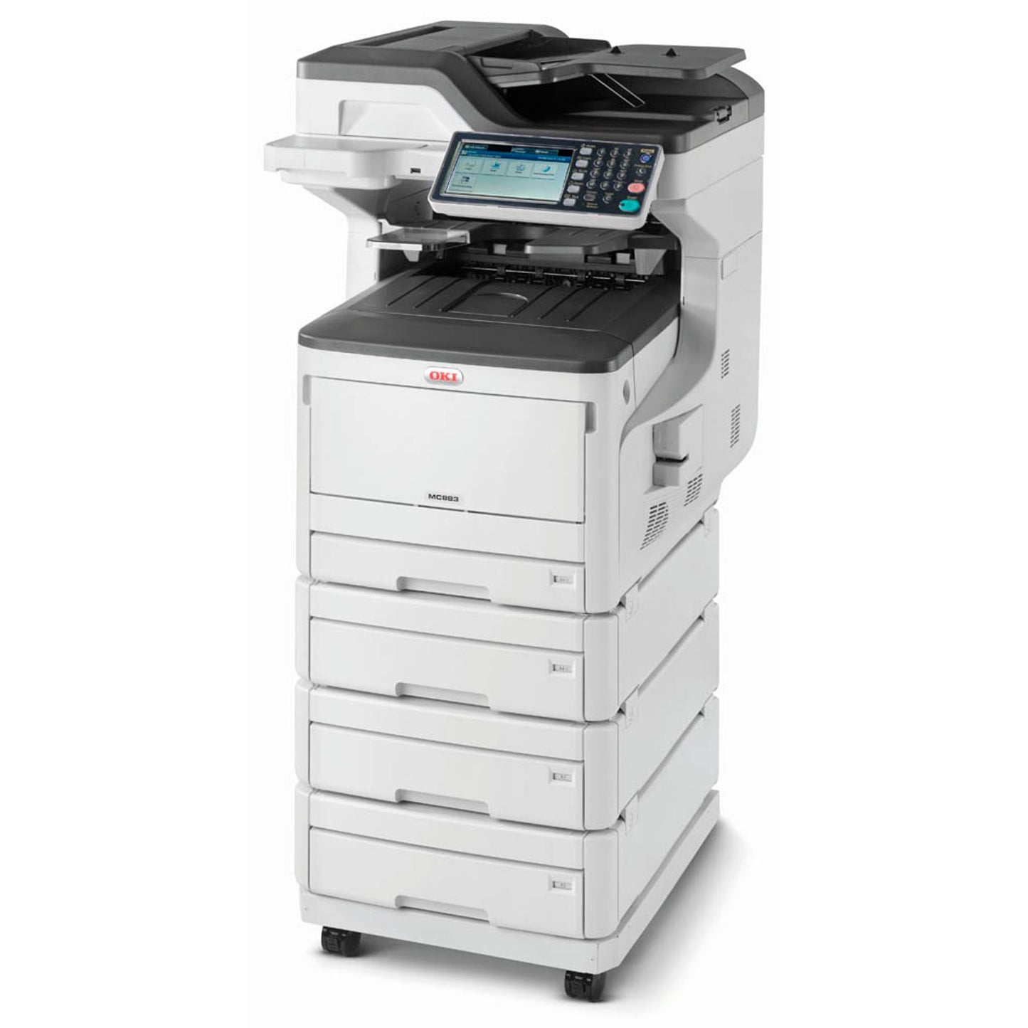 OKI MC883dnv 4 in 1 Farblaser-Multifunktionsdrucker weiß | 9006109