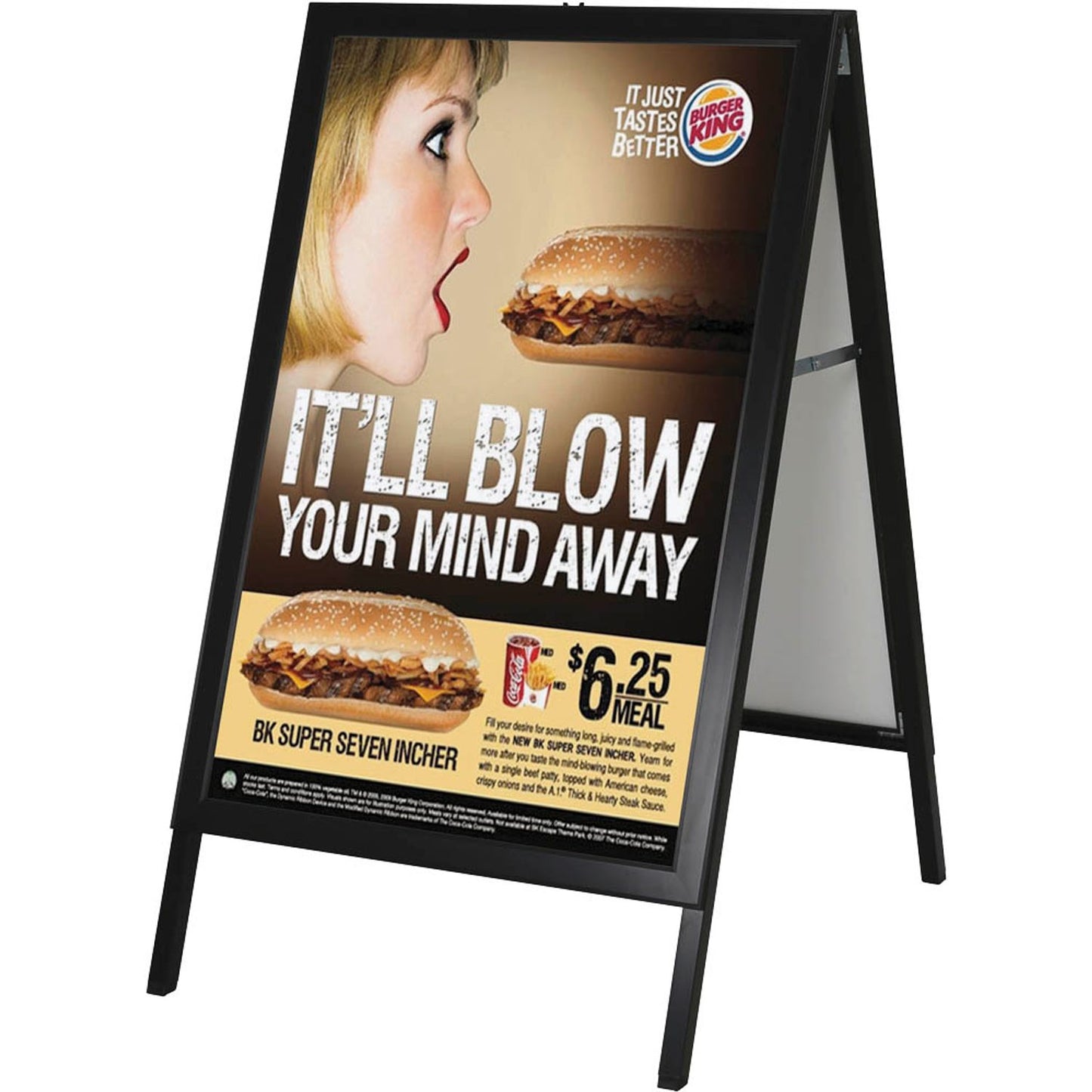update displays Kundenstopper Slide In schwarz DIN A1 2 Fächer | UABS0B00A1X2000