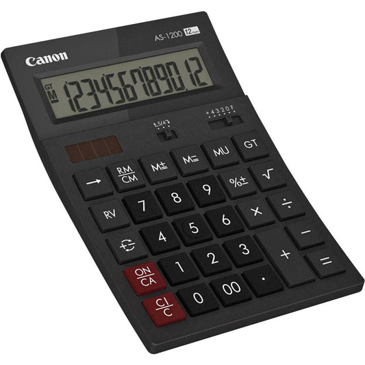 Canon AS-1200 Tischrechner schwarz | 4599B001AB