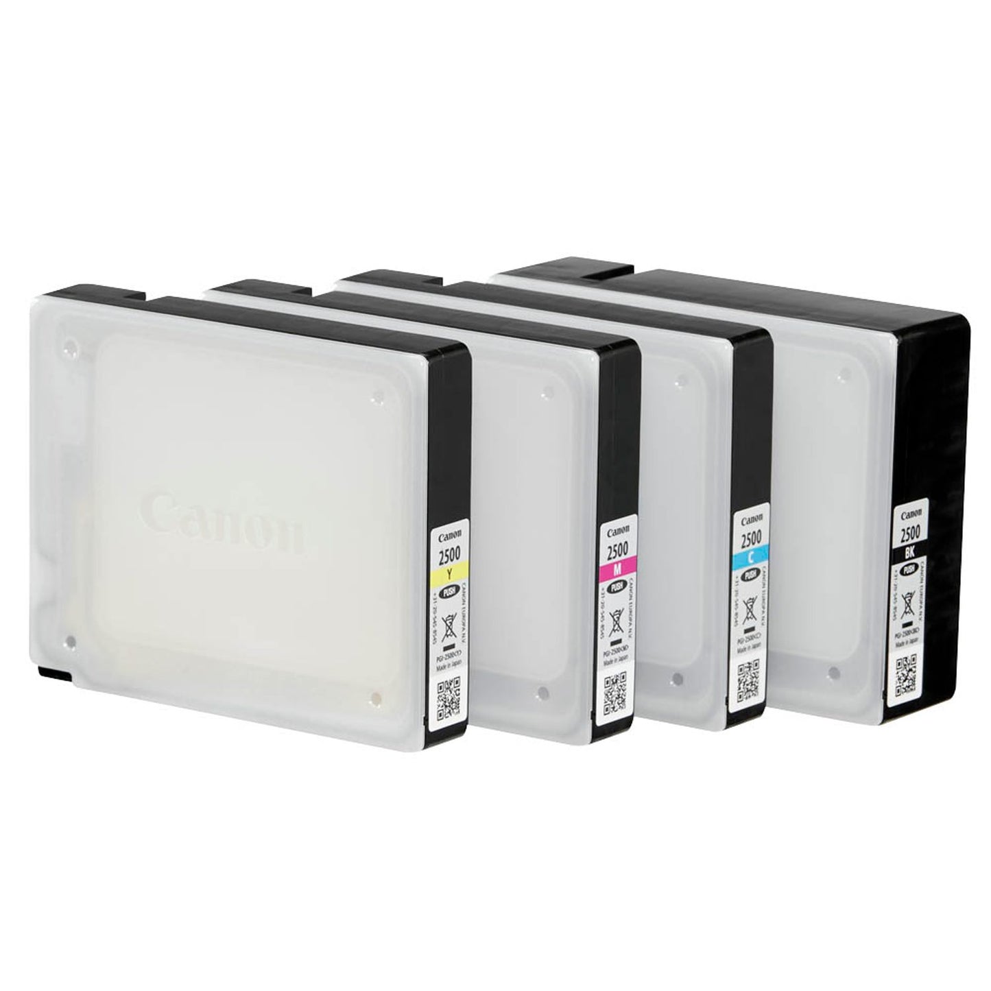 Canon PGI-2500 BK/C/M/Y schwarz, cyan, magenta, gelb Druckerpatronen, 4er-Set | 9290B006 | 1 Pack = 4 St.