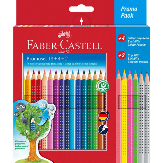 FABER-CASTELL Colour Grip Buntstifte farbsortiert | 201540