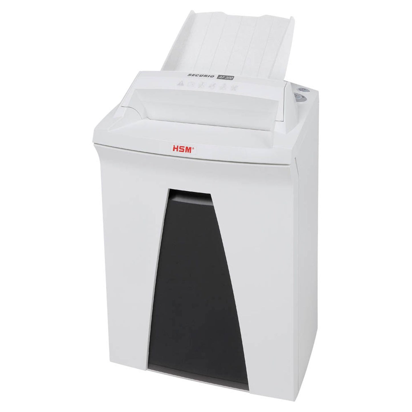 HSM SECURIO AF300 Aktenvernichter mit Partikelschnitt P-4, 4,5 x 30 mm, bis , weiß | 2093121
