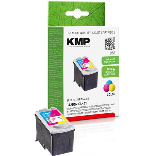 KMP C58 color Druckerpatrone kompatibel zu Canon CL-41 | 1501,4030