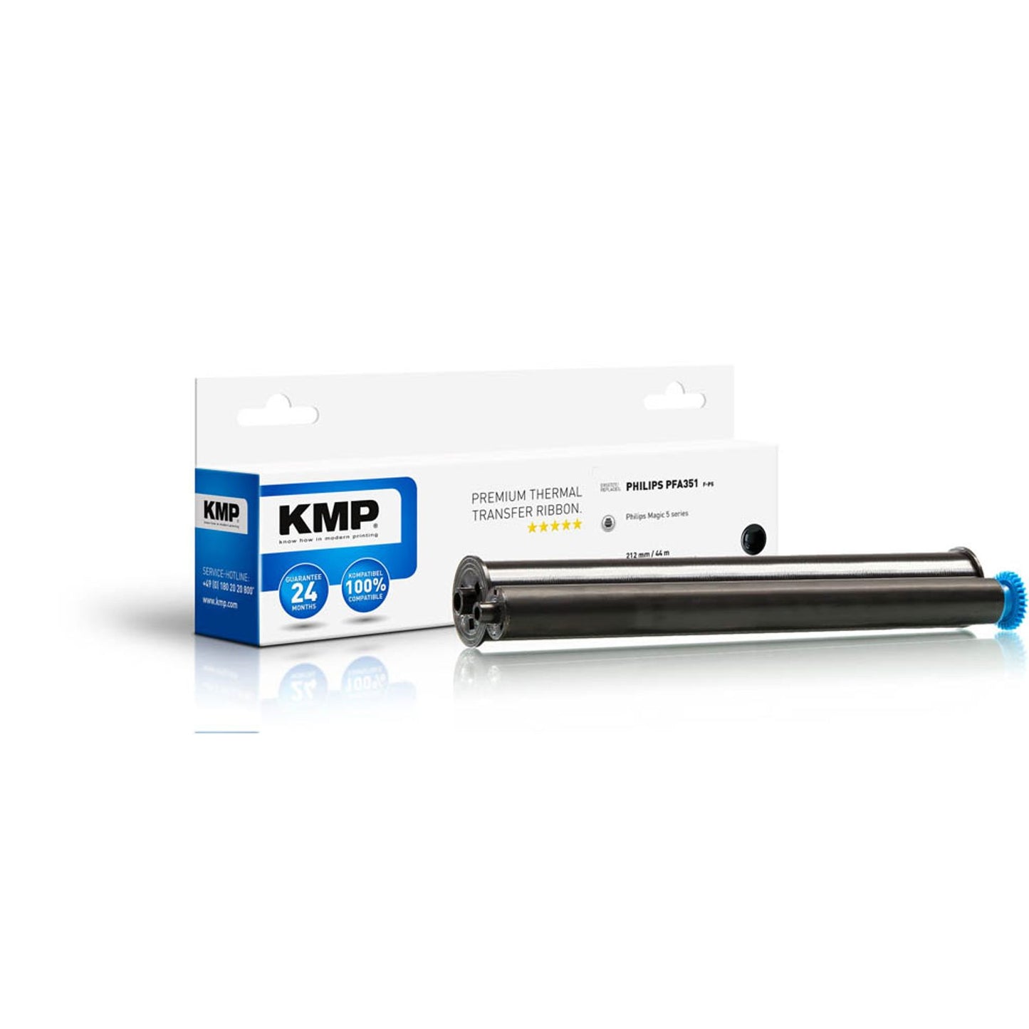 KMP F-P5 schwarz Thermo-Druckfolie kompatibel zu PHILIPS PFA351/PFA352 | 71000,0022