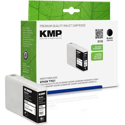 KMP E133 schwarz Druckerpatrone kompatibel zu EPSON T7021XL | 1620,4001