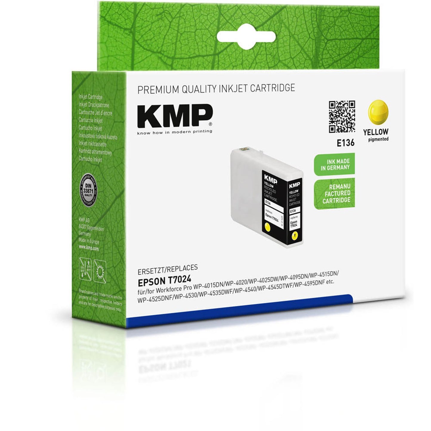 KMP E136 gelb Druckerpatrone kompatibel zu EPSON T7024XL | 1620,4009