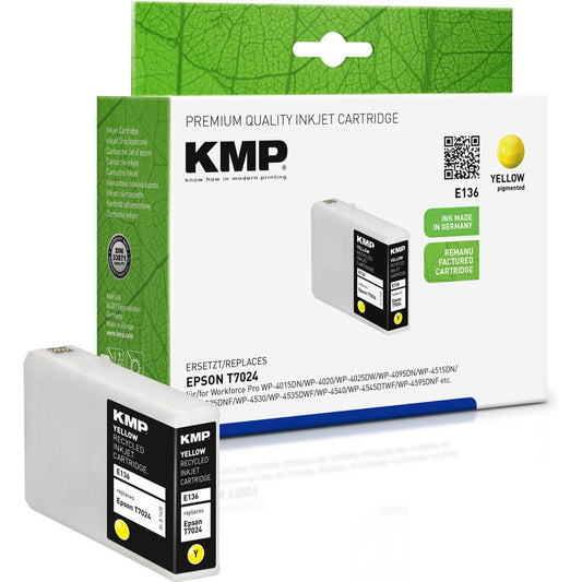 KMP E136 gelb Druckerpatrone kompatibel zu EPSON T7024XL | 1620,4009