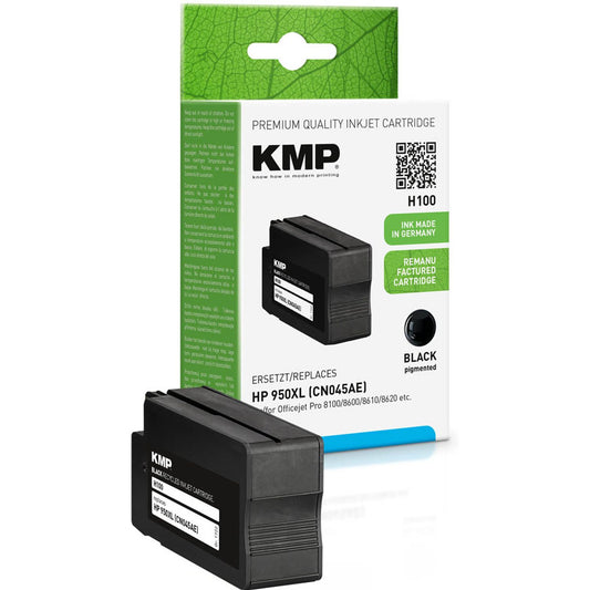 KMP H100 schwarz Druckerpatrone kompatibel zu HP 950XL (CN045AE) | 1722,4001