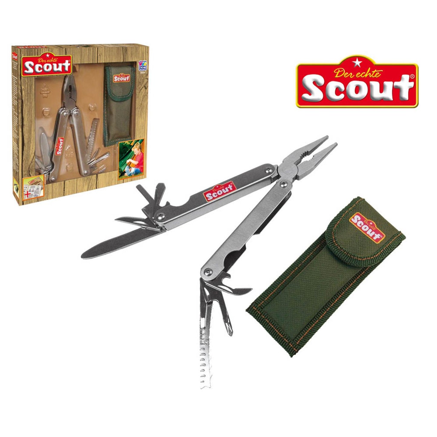 HAPPY PEOPLE® Scout Multifunktionsmesser grün | 19336