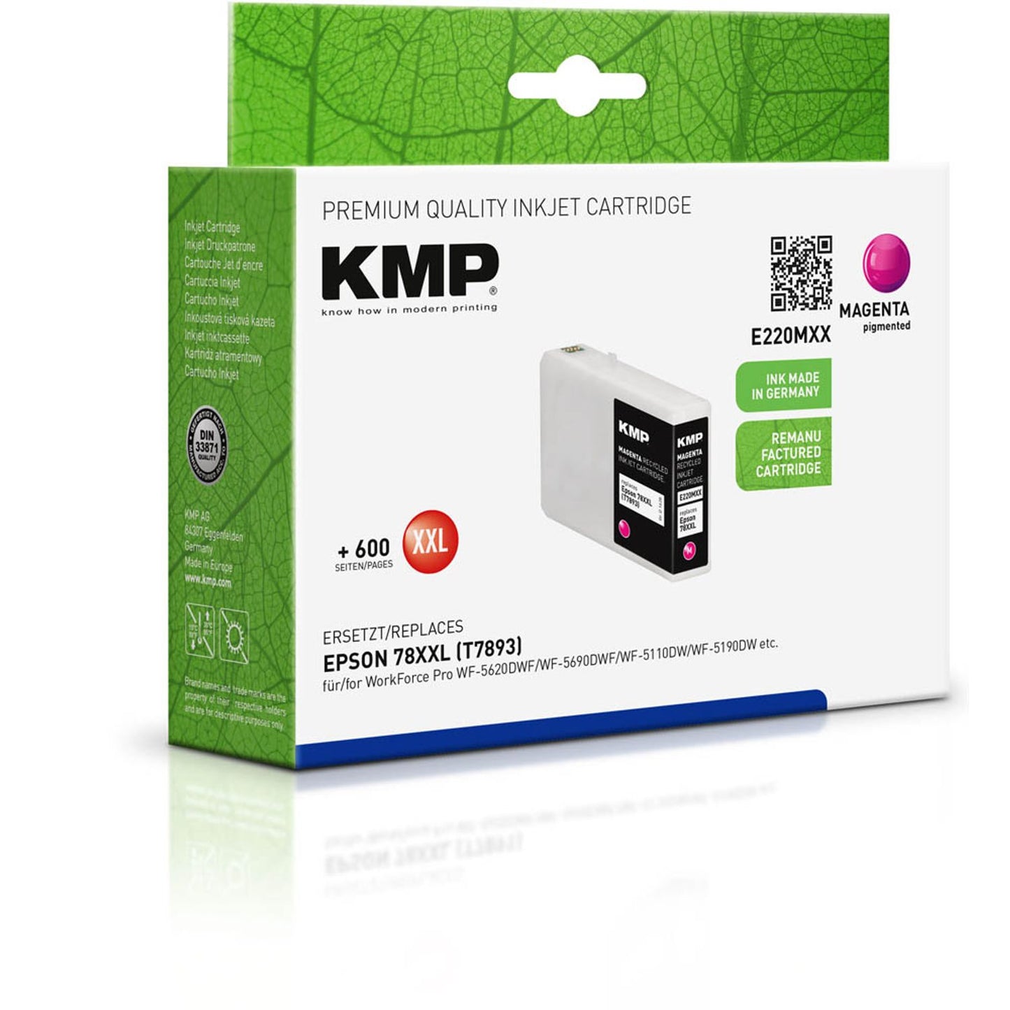 KMP E220MXX magenta Druckerpatrone kompatibel zu EPSON T7893XXL | 1628,4206