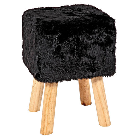 HAKU Möbel Hocker schwarz | 30564
