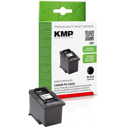 KMP C87 schwarz Druckkopf kompatibel zu Canon PG-540XL | 1516,4001