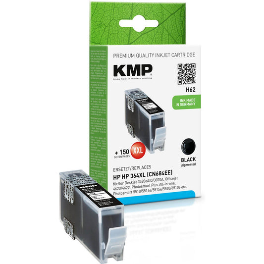 KMP H62 schwarz Druckerpatrone kompatibel zu HP 364XL (CB321EE) | 1712,0001