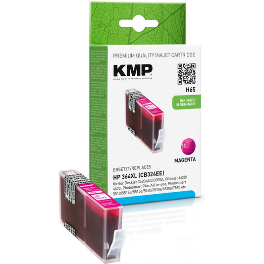 KMP H65 magenta Druckerpatrone kompatibel zu HP 364XL (CB324EE) | 1714,0006