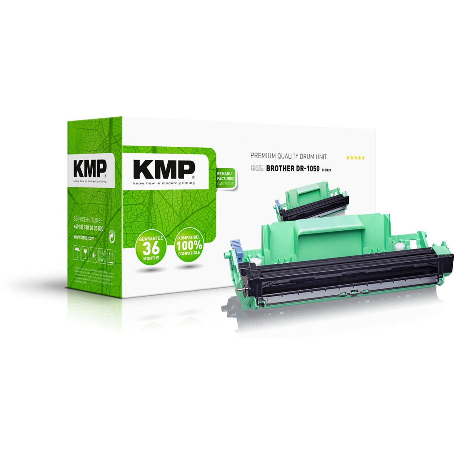 KMP B-DR29 schwarz Trommel kompatibel zu brother DR-1050 | 1260,7000