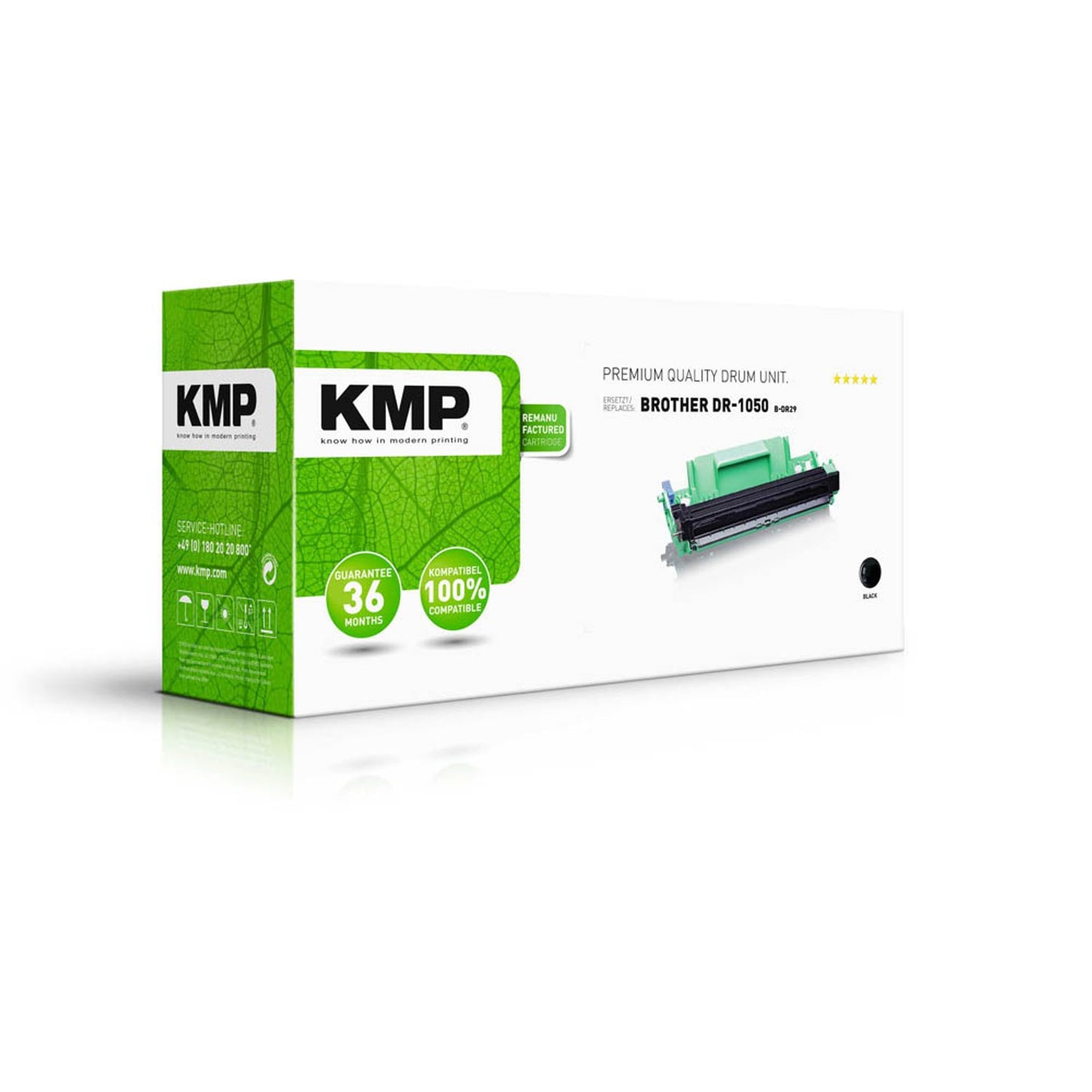 KMP B-DR29 schwarz Trommel kompatibel zu brother DR-1050 | 1260,7000