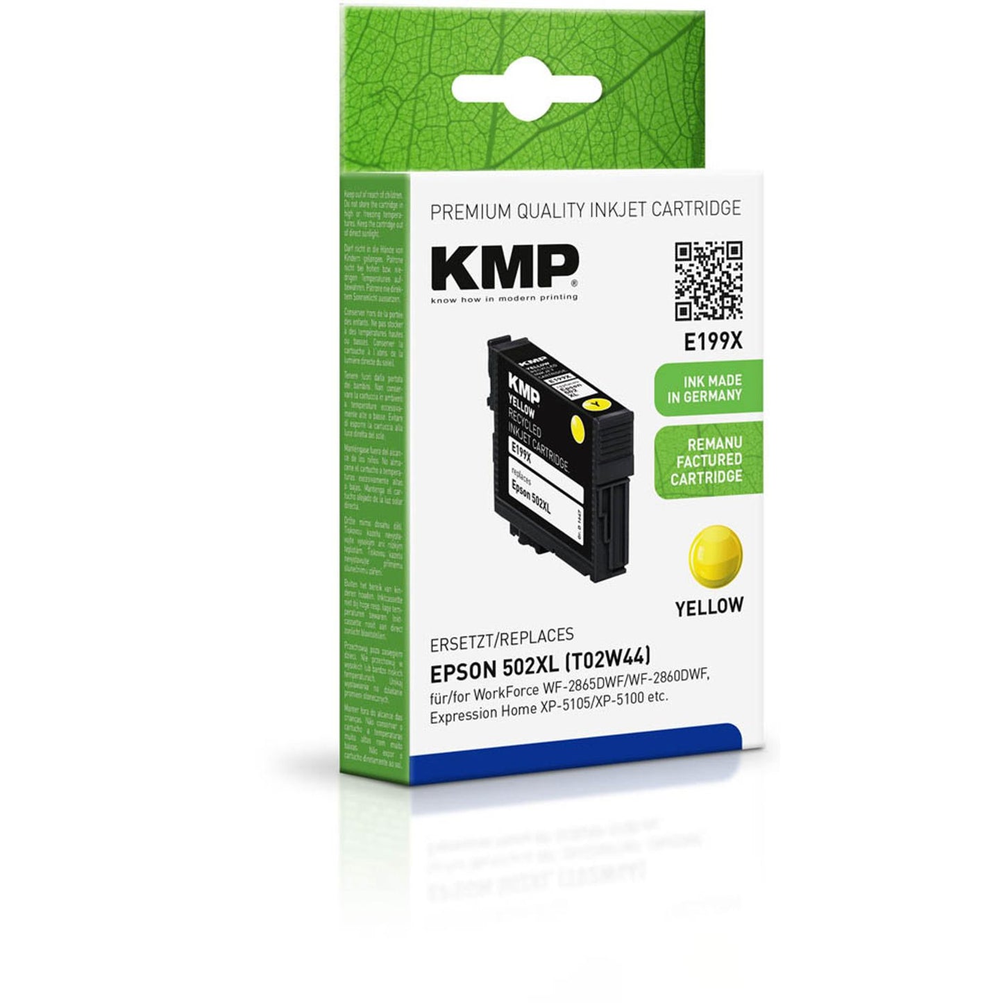 KMP E199X gelb Druckerpatrone kompatibel zu EPSON 502XL (T02W44) | 1647,4009