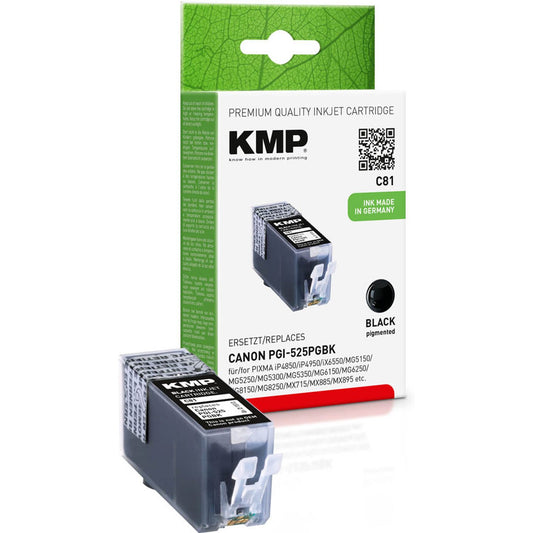 KMP C81 schwarz Druckerpatrone kompatibel zu Canon PGI-525 BK | 1513,0001