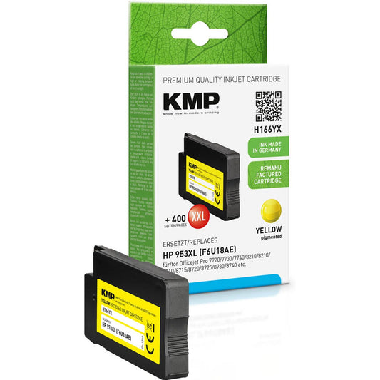 KMP H166YX gelb Druckerpatrone kompatibel zu HP 953XL (F6U18AE) | 1748,4009