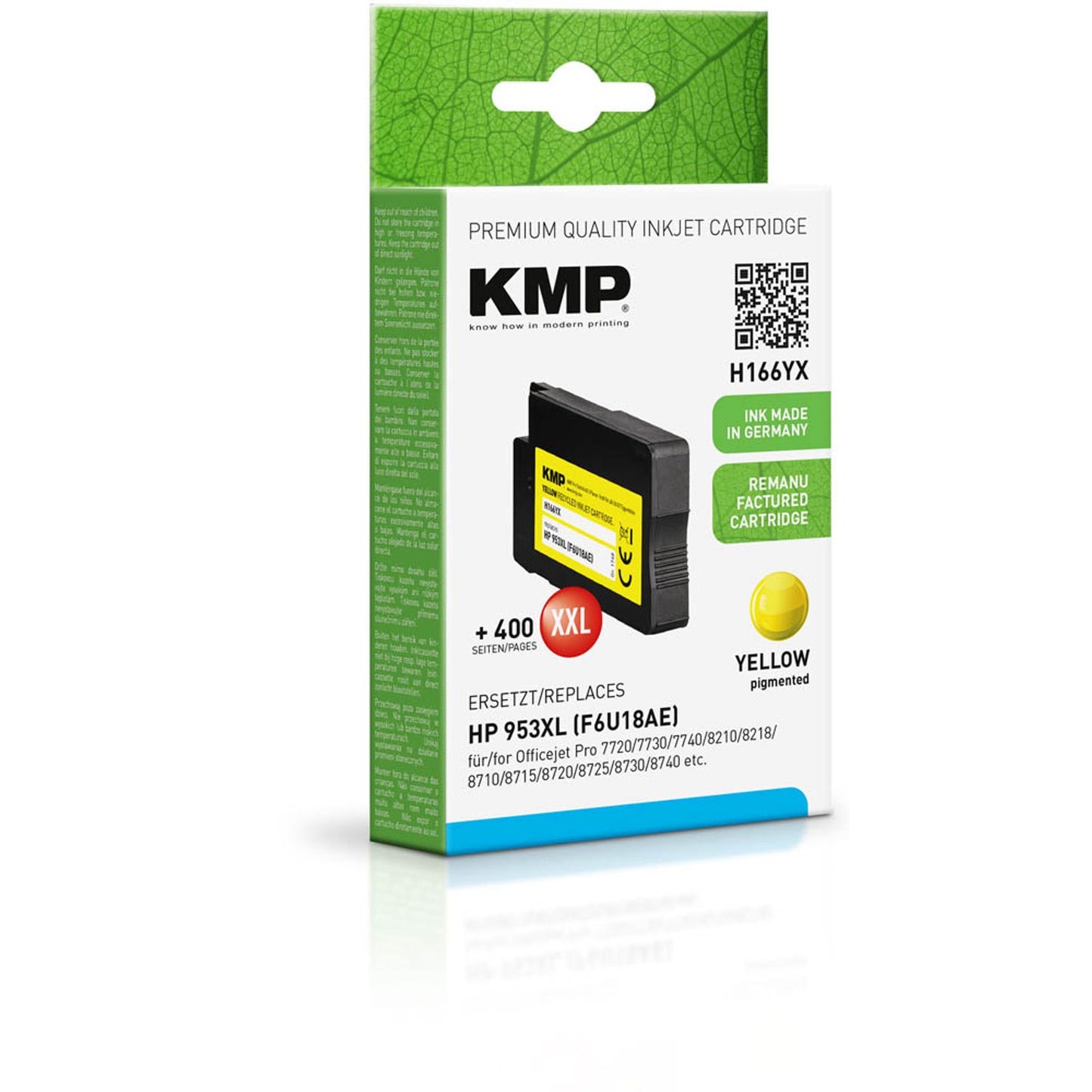 KMP H166YX gelb Druckerpatrone kompatibel zu HP 953XL (F6U18AE) | 1748,4009