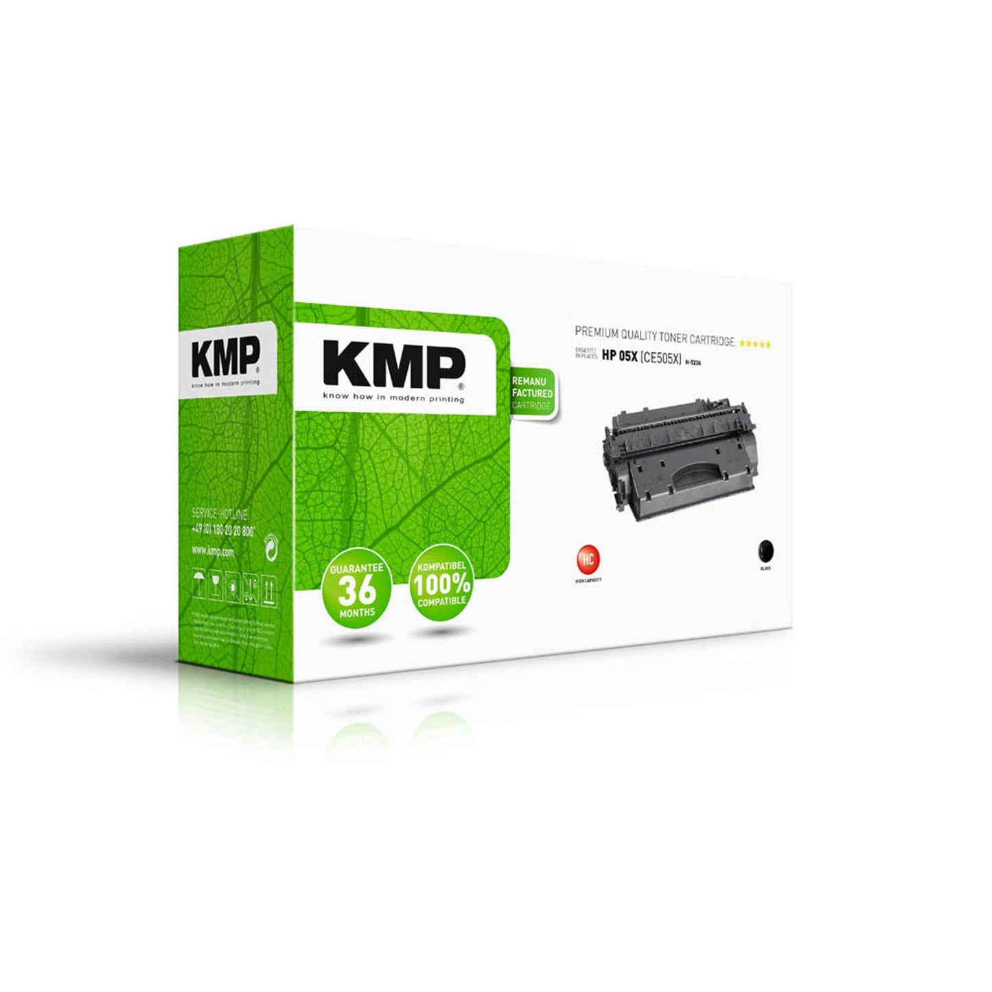 KMP H-T236 schwarz Toner kompatibel zu HP 05X (CE505X) | 1217,8300