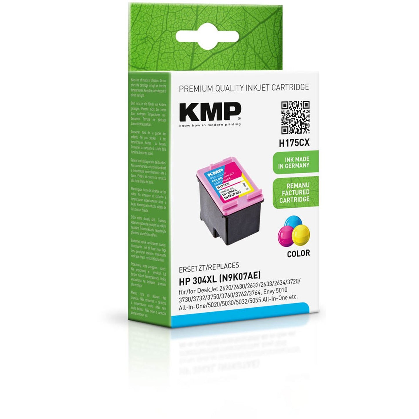 KMP H176 color Druckerpatrone kompatibel zu HP 304XL (N9K07AE) | 1760,4030