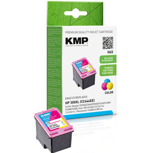 KMP H45 color Druckerpatrone kompatibel zu HP 300XL (CC644EE) | 1710,4440