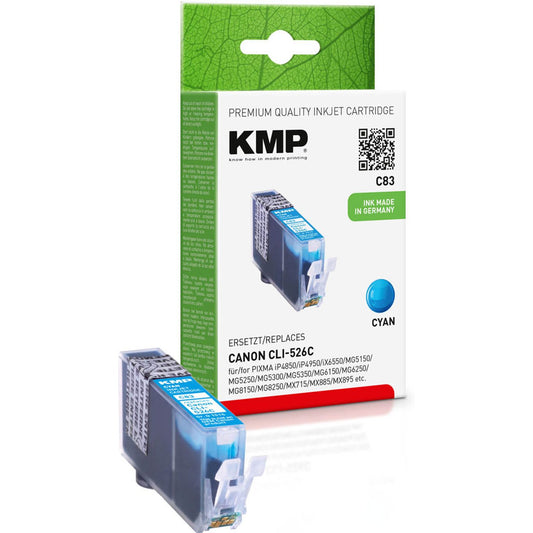 KMP C83 cyan Druckerpatrone kompatibel zu Canon CLI-526 C | 1515,0003