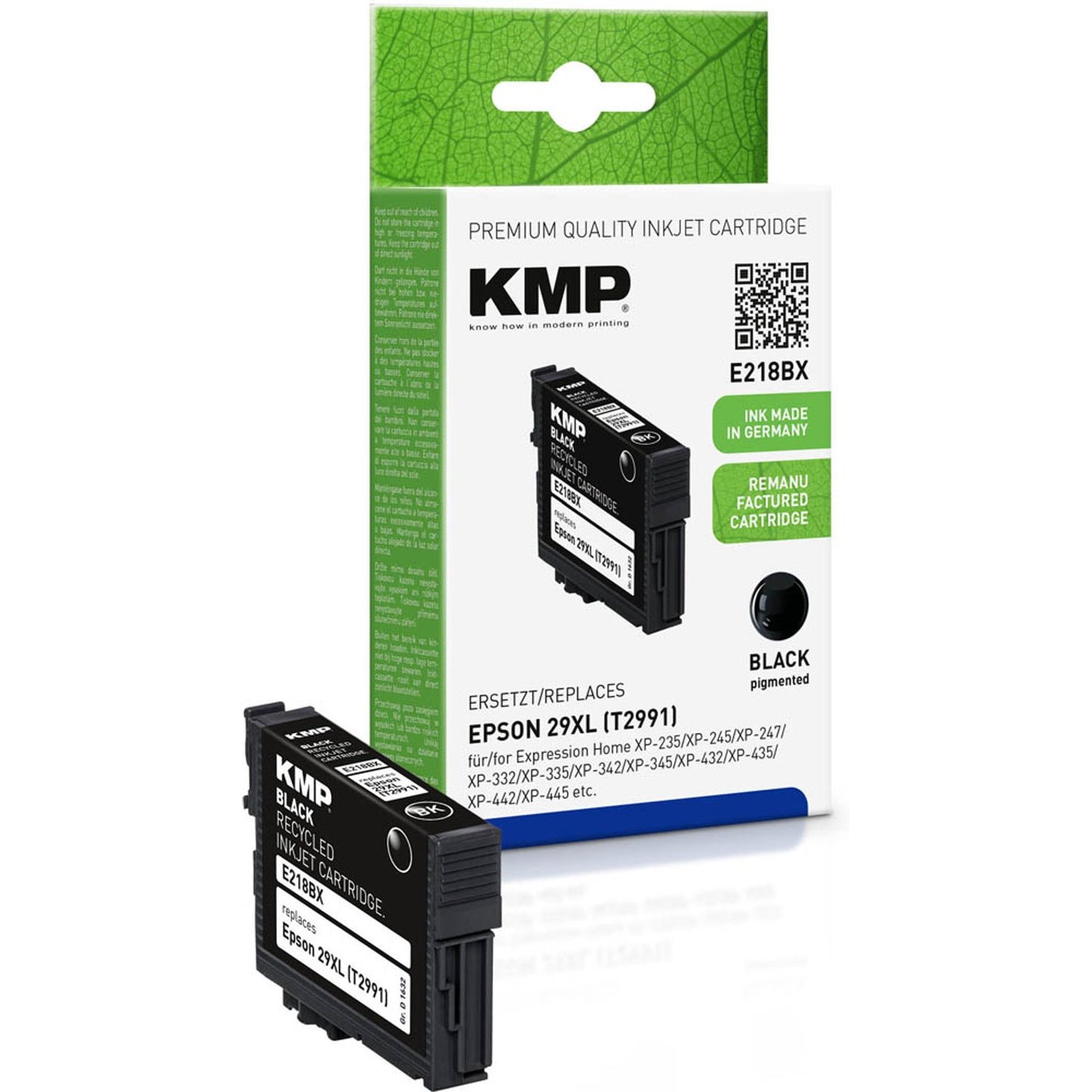 KMP E218BX schwarz Druckerpatrone kompatibel zu EPSON T2991XL | 1632,4001