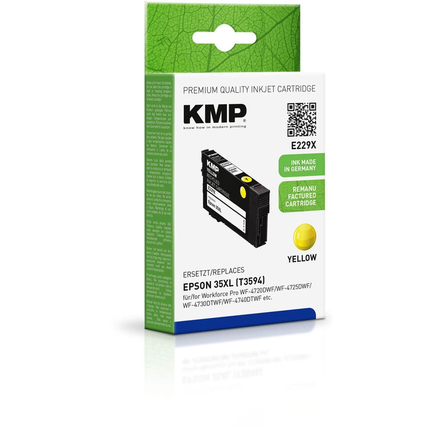 KMP E229X gelb Druckerpatrone kompatibel zu EPSON 35XL / T3594XL | 1638,4009
