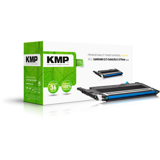 KMP SA-T90 cyan Toner kompatibel zu SAMSUNG CLT-C404S (ST966A) | 3528,0003
