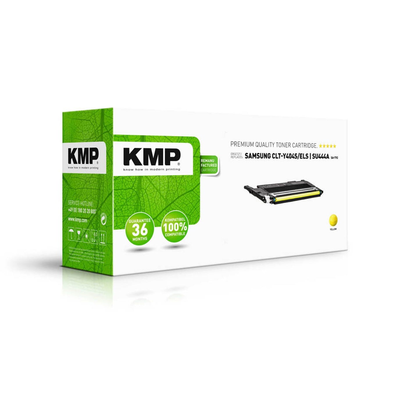 KMP SA-T92 gelb Toner kompatibel zu SAMSUNG CLT-Y404S (SU444A) | 3528,0009