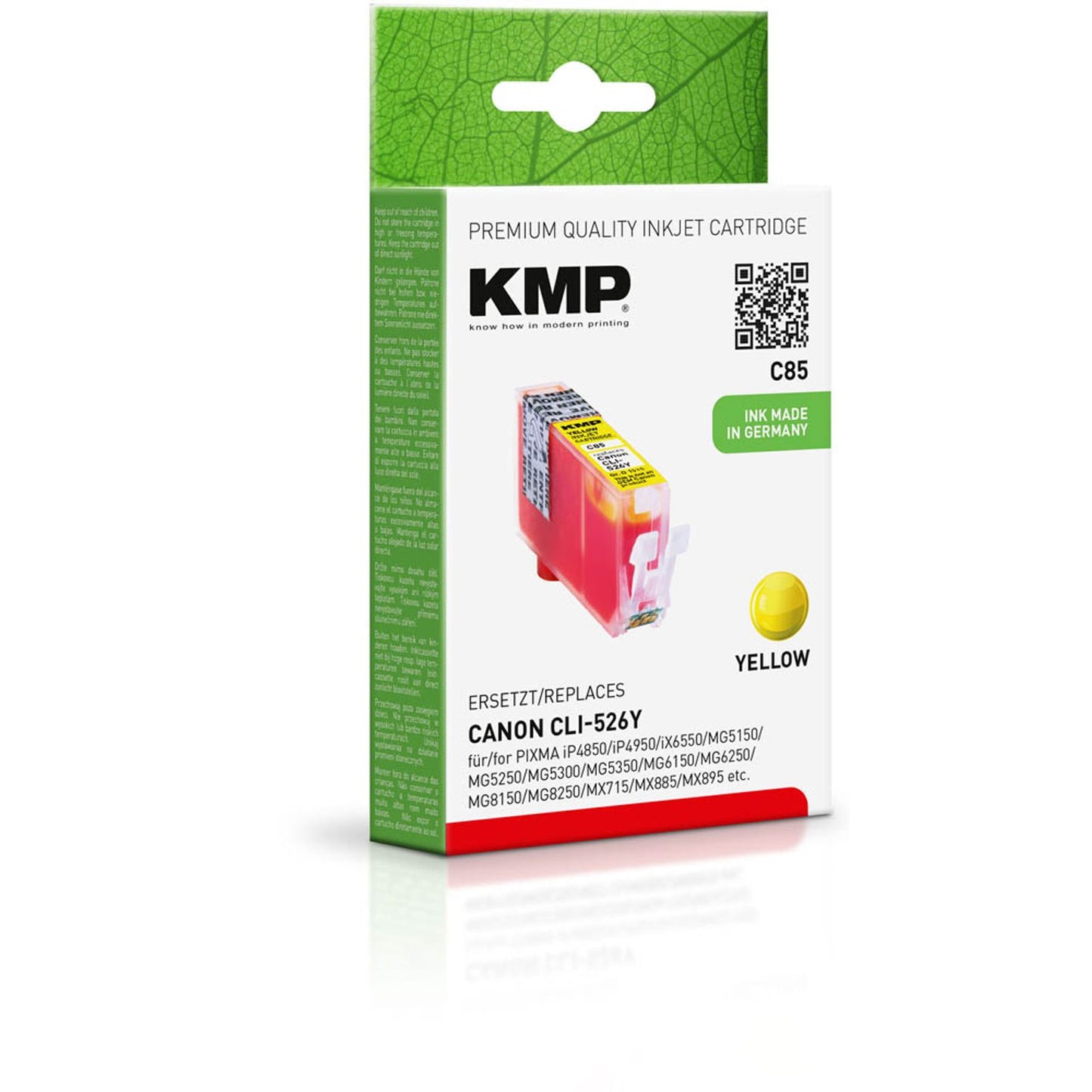 KMP C85 gelb Druckerpatrone kompatibel zu Canon CLI-526 Y | 1515,0009