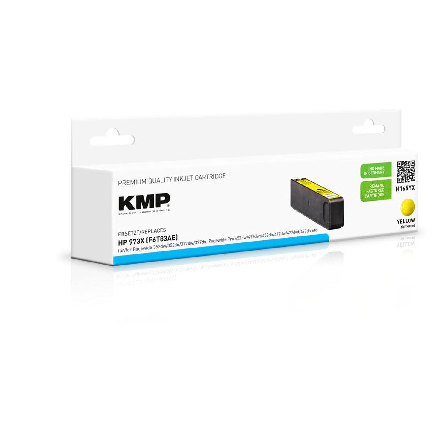 KMP H165YX gelb Druckerpatrone kompatibel zu HP 973X (F6T83AE) | 1753,4009