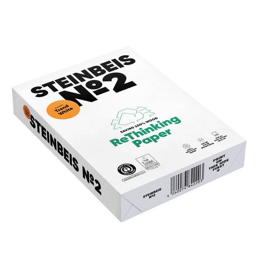 STEINBEIS Recyclingpapier No.2 DIN A4 80 g/qm | 8012A80S | 1 Pack = 500 Blatt