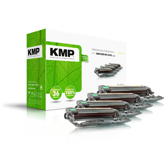 KMP B-DR32 schwarz, cyan, magenta, gelb Trommel kompatibel zu brother DR-243CL, 4er-Set | 1268,7005 | 1 Pack = 4 St.