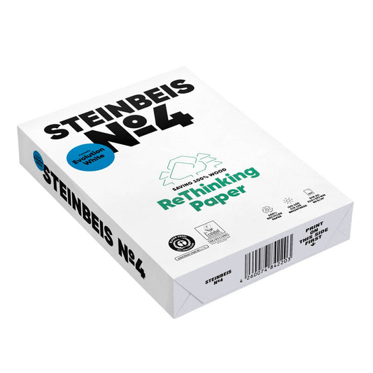 STEINBEIS Recyclingpapier No.4 DIN A4 80 g/qm | 8018A80S | 1 Pack = 500 Blatt